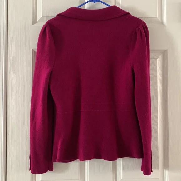 Beautiful fuschia knit blazer - Picture 4 of 5